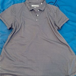 Pebble Beach golf shirt. Size XL. Tiny black and white checked.
